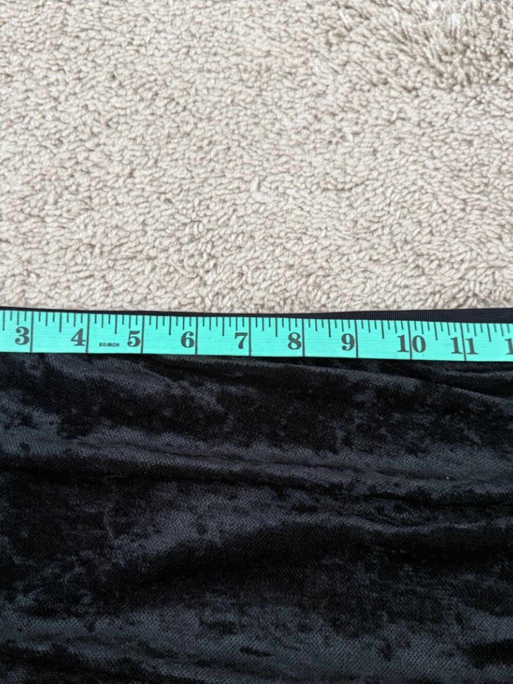 Antonio Melani Black Crushed Velvet Side Ruched Slit Maxi Skirt – NWT Size 8 - Picture 6 of 7